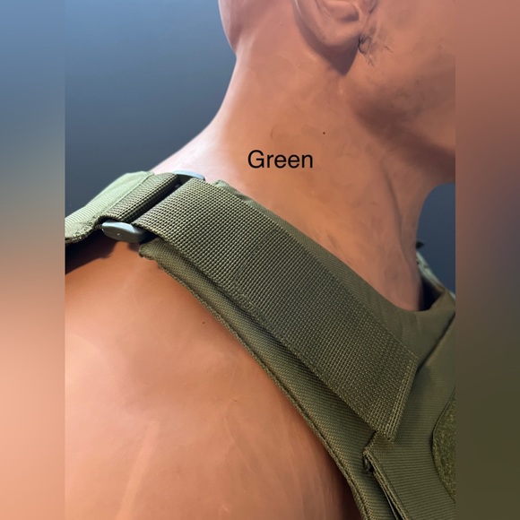Green bulletproof vest body armour - Thin / low profile - Picture 3 of 7